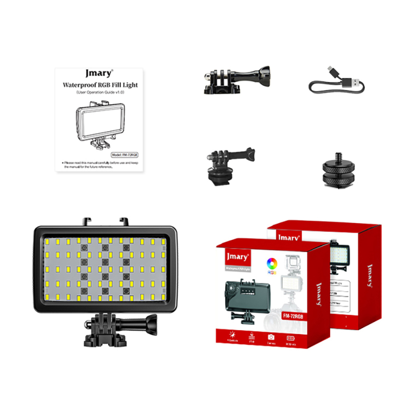 Jmary FM-72RGB IPX8 Sertifikalı RGB Su Altı Kamera Işığı - 11