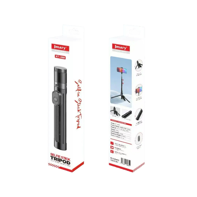 Jmary KT-209 180 Degree Rotating Wireless Remote Controlled Tripod and Selfie Stick - 2