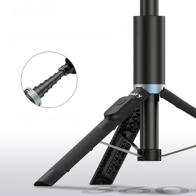 Jmary KT-259 360 Derece Dönebilen Kablosuz Kumandalı Tripod ve Selfie Çubuğu - 8