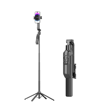 Jmary KT-299 360 Degree Rotating Wireless Remote Controlled Tripod and Selfie Stick - 1