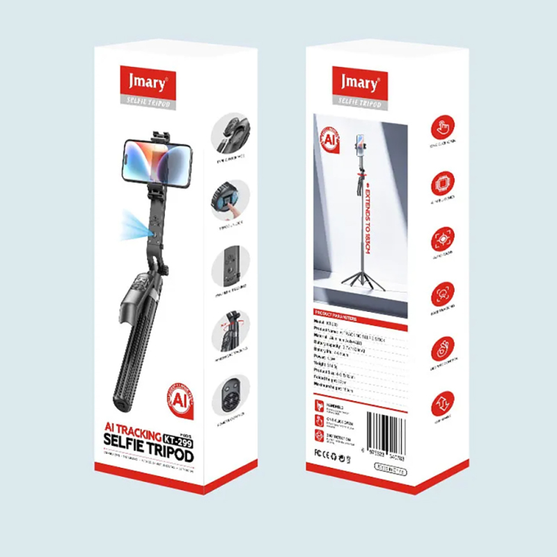 Jmary KT-299 360 Derece Dönebilen Kablosuz Kumandalı Tripod ve Selfie Çubuğu - 9