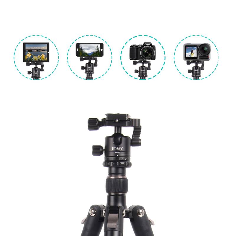 Jmary KT3255NB30 3 Stage 164.5cm Functional Detachable Monopod Design Tripod - 10