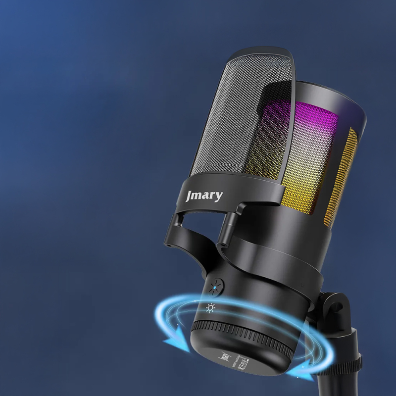 Jmary MC-PW13 Ayrılabilen Pop Filtreli Gürültü Önleyici 360° Dönebilen Tak Çalıştır USB Mikrofon - 12