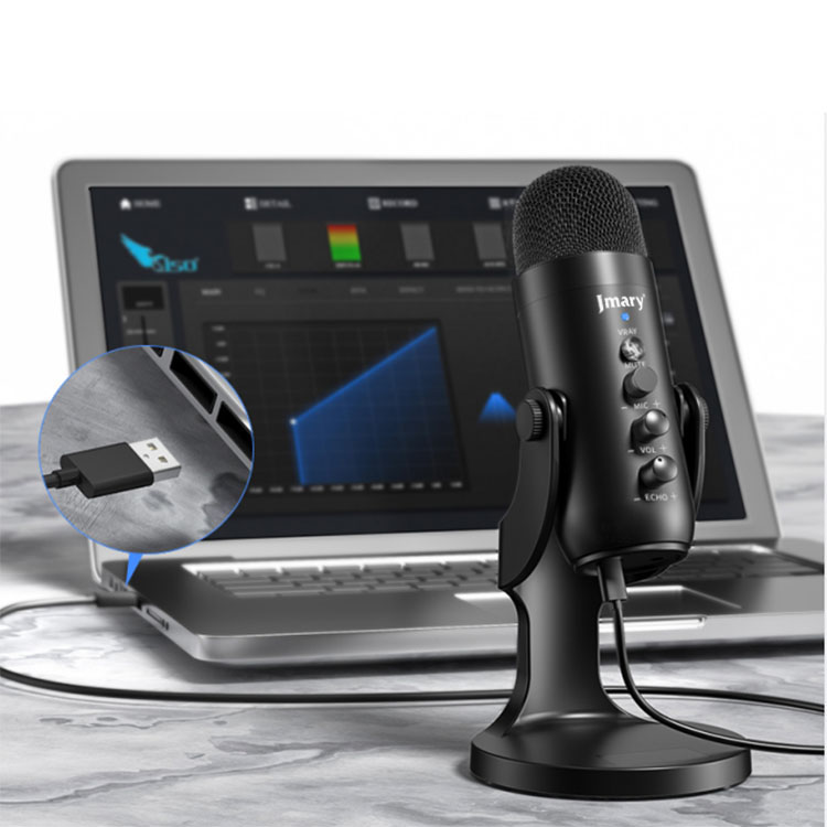 Jmary MC-PW8 Gürültü Önleyici Anti-Şok Teknoloji Tak Çalıştır Ekolu Stüdyo Mikrofon - 5