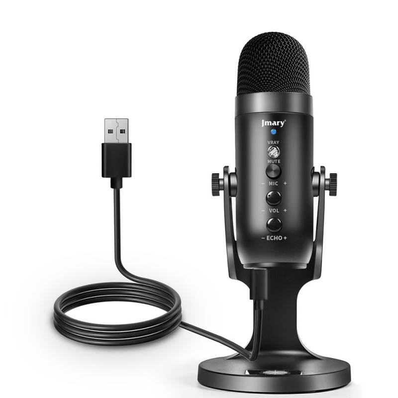 Jmary MC-PW8 Noise Canceling Anti-Shock Technology Plug and Play Echo Studio Microphone - 2