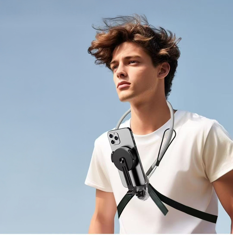 Jmary MG-02 2in1 Hands Free Magnetic Neck Strap Phone Holder - 4