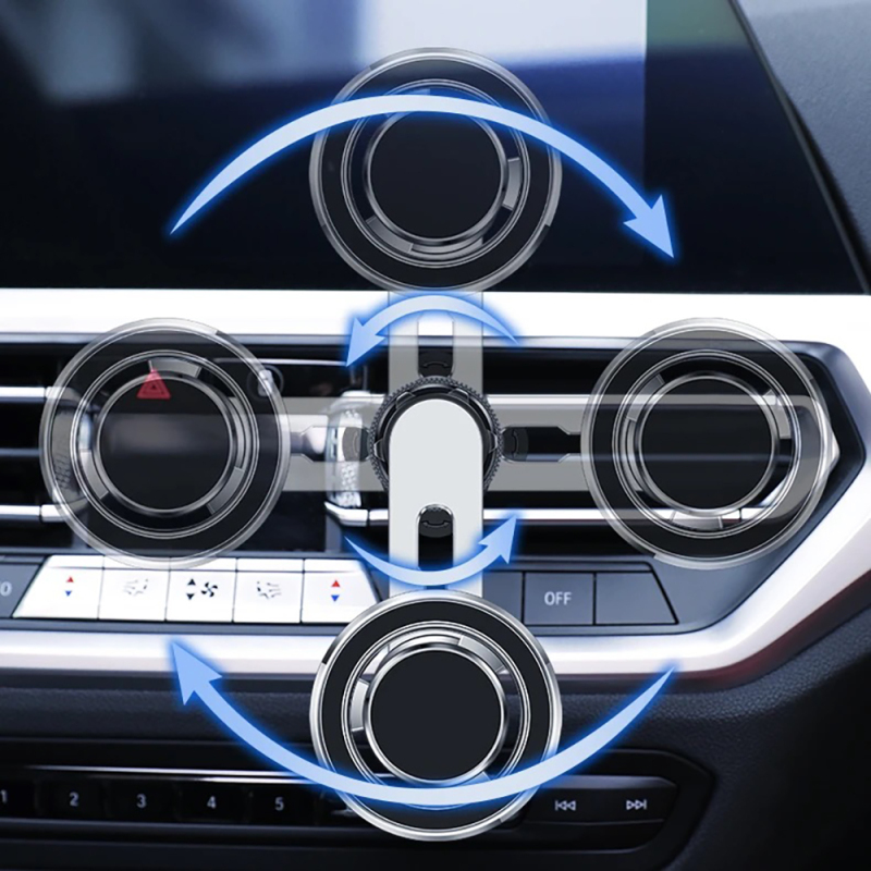 Jmary MH-78 Vent Design Magnetic Car Phone Holder - 7