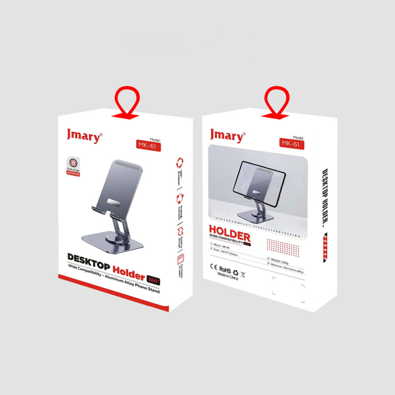 Jmary MK-61 Ayarlanabilir Katlanabilir 360 Derece Dönebilen Telefon ve Tablet Standı - 7