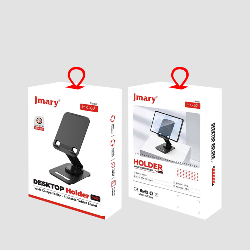 Jmary MK-62 Ayarlanabilir Katlanabilir 360 Derece Dönebilen Telefon ve Tablet Standı - 9