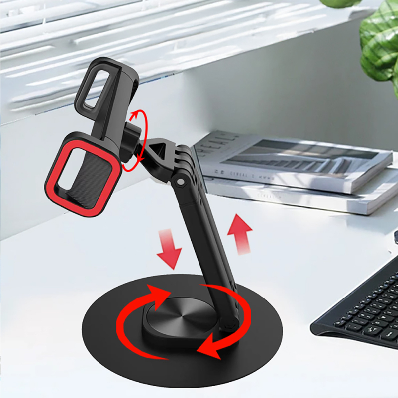 Jmary MK-63 Ayarlanabilir Katlanabilir 360 Derece Dönebilen Telefon ve Tablet Standı - 4