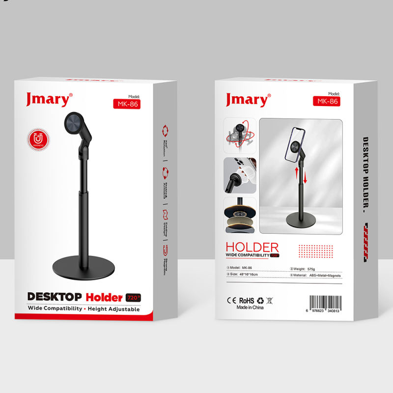 Jmary MK-86 360 Derece Dönebilen Magnetik Düz Zemin Telefon Tutucu - 4