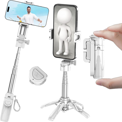 Jmary MT-18 360 Derece Dönebilen Kumandalı Selfie Çubuğu ve Tripod - 3