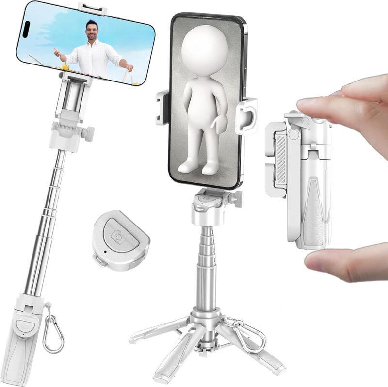 Jmary MT-18 360 Derece Dönebilen Kumandalı Selfie Çubuğu ve Tripod - 3