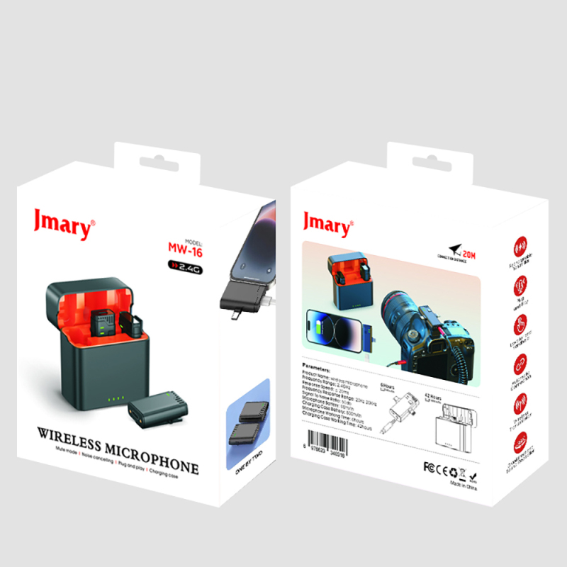 Jmary MW-16 3 in 1 Wireless Lavalier Microphone - 6