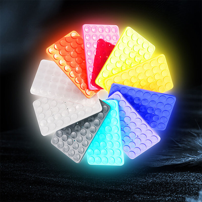 Kare Öpücüklü 02 Phosphorescent Silicone Phone Holder - 5