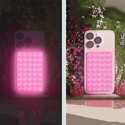 Kare Öpücüklü 02 Phosphorescent Silicone Phone Holder - 7