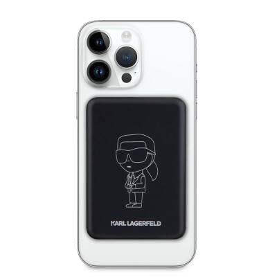 Karl Lagerfeld Led Işıklı Göstergeli Magsafe Magnetik Orjinal Lisanslı Powerbank 5000 Mah - 5