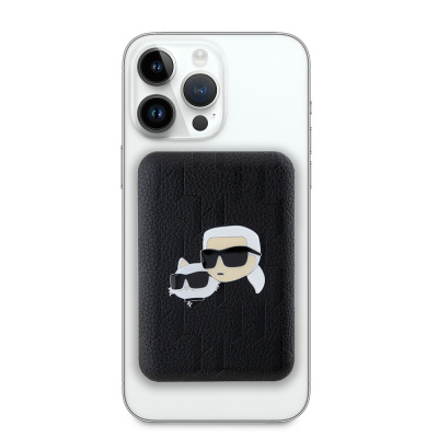 Karl Lagerfeld Orjinal Lisanslı M-safe Şarj Özellikli Led Işık Göstergeli Metal Logolu PU Deri Powerbank 5000mAh - 3