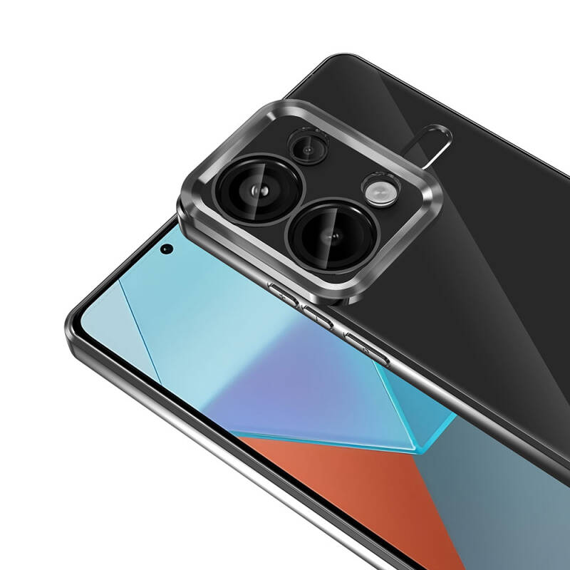 Xiaomi Redmi Note 13 Pro 4G Kılıf Kamera Korumalı Logo Gösteren Zore Omega Kapak - 8