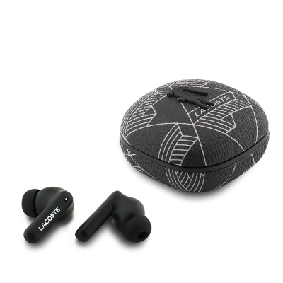 Lacoste Original Licensed ANC/ENC Monogram Patterned TWS In-Ear Bluetooth Headphones v5.4 - 1