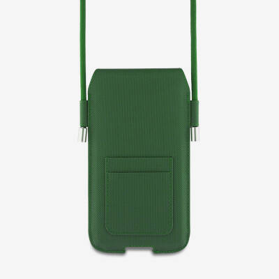 Lacoste Original Licensed Cross Body Strap PU Pique Patterned Universal Case up to 6.7 inches - 6