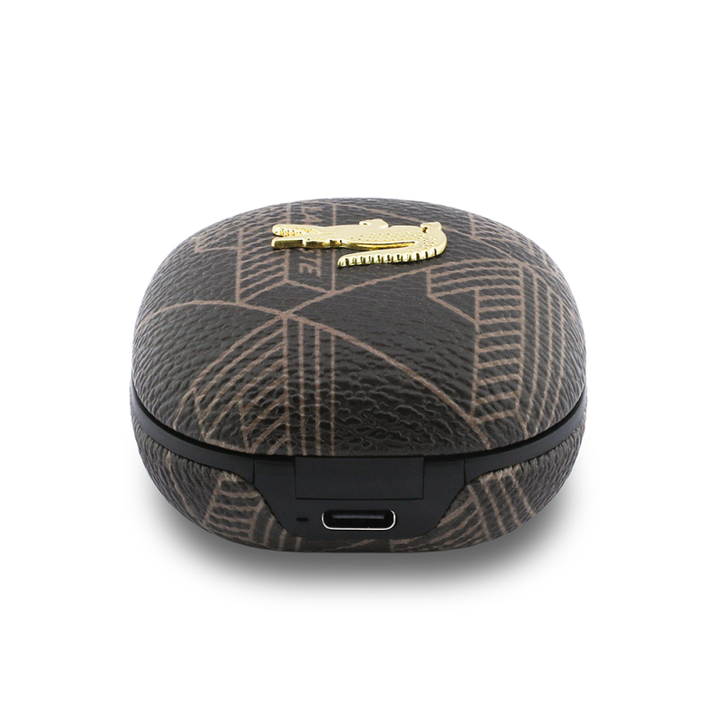Lacoste Orjinal Lisanslı ANC/ENC Monogram Desenli TWS Kulak İçi Bluetooth Kulaklık v5.4 - 10