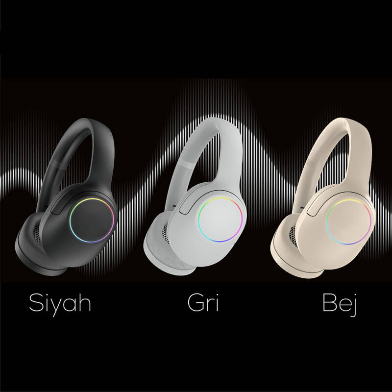 Lapas LP-HD003 RGB LED Light On-Ear Bluetooth v5.4 Headphone - 13