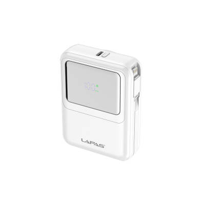 Lapas LP-PW002 Type-C & Lightning Digital LED Indicator Wireless Portable Powerbank 10.000mAh - 2