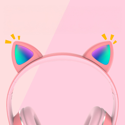 Lapas P40 Cat Ear Design RGB Light Bluetooth Headphones - 7