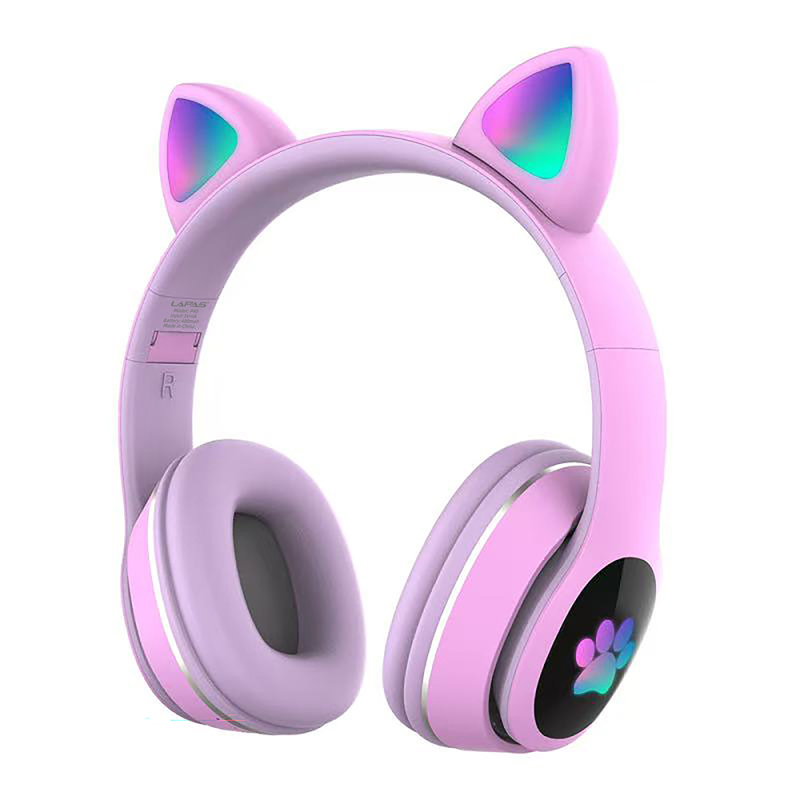 Lapas P40 Cat Ear Design RGB Light Bluetooth Headphones - 6