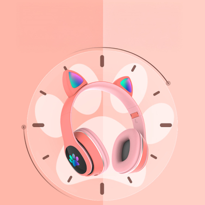 Lapas P40 Kedi Kulaklı Tasarımlı RGB Işıklı Bluetooth Kulaklık - 9