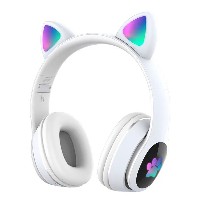 Lapas P40 Kedi Kulaklı Tasarımlı RGB Işıklı Bluetooth Kulaklık - 4