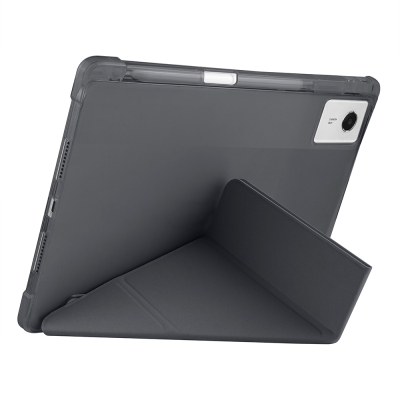 Lenovo Idea Tab Plus 12.1 Case Zore Tri Folding Case with Pen Compartment and Stand - 27