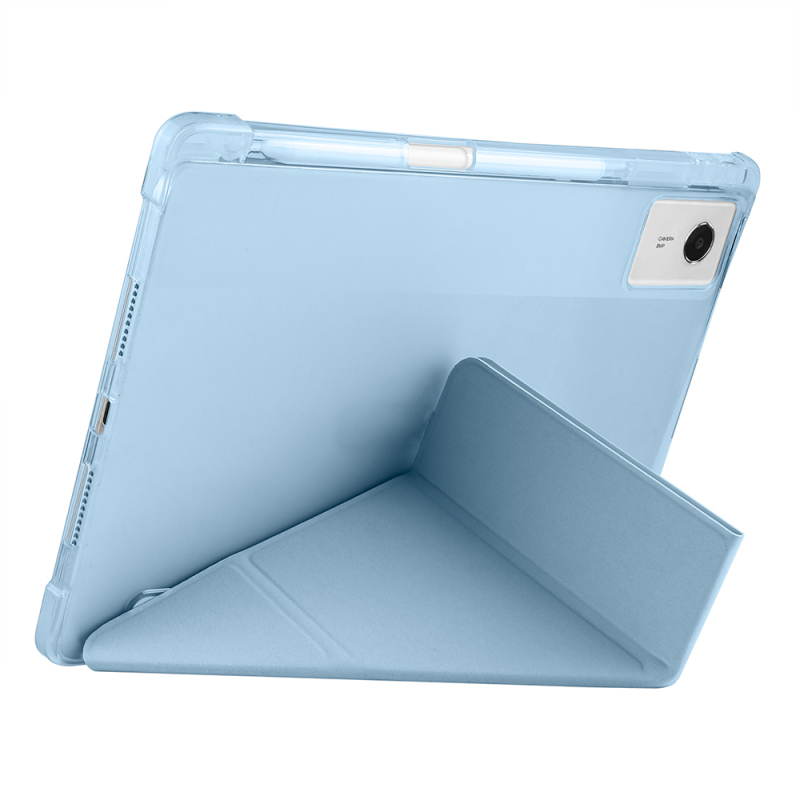 Lenovo Idea Tab Plus 12.1 Case Zore Tri Folding Case with Pen Compartment and Stand - 26