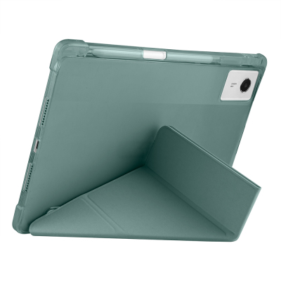 Lenovo Idea Tab Plus 12.1 Case Zore Tri Folding Case with Pen Compartment and Stand - 25