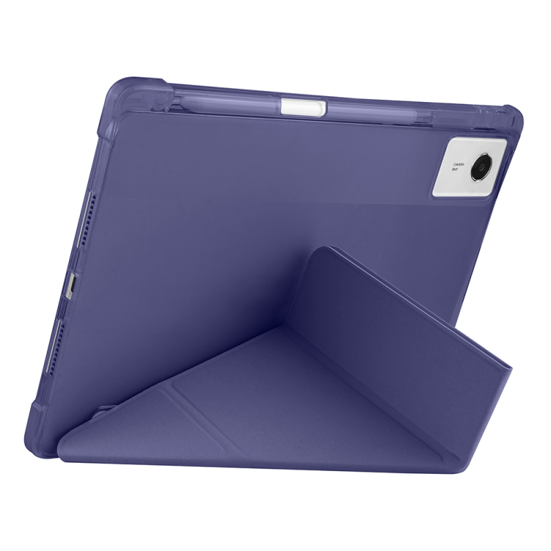 Lenovo Idea Tab Plus 12.1 Kılıf Zore Tri Folding Kalem Bölmeli Standlı Kılıf - 28