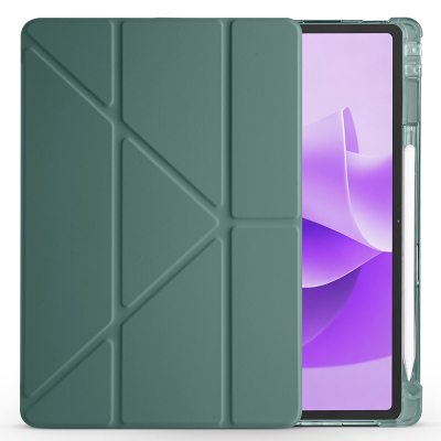 Lenovo Idea Tab Plus 12.1 Kılıf Zore Tri Folding Kalem Bölmeli Standlı Kılıf - 10