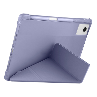 Lenovo Idea Tab Plus 12.1 Kılıf Zore Tri Folding Kalem Bölmeli Standlı Kılıf - 29