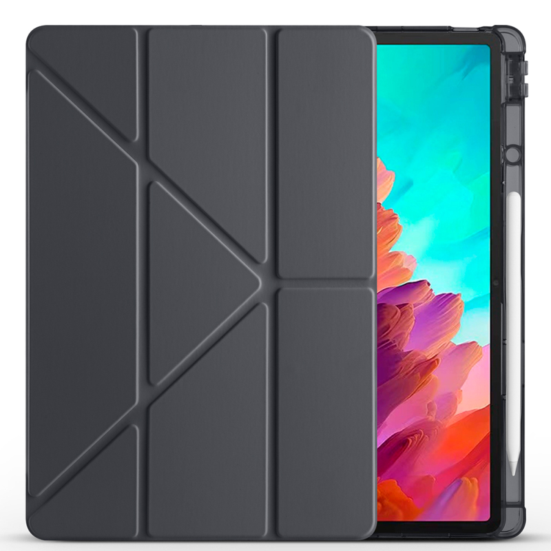 Lenovo Idea Tab Pro 12.7 TB-373FU Case Zore Tri Folding Stand Case with Pen Compartment - 12