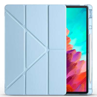 Lenovo Idea Tab Pro 12.7 TB-373FU Kılıf Zore Tri Folding Kalem Bölmeli Standlı Kılıf - 15