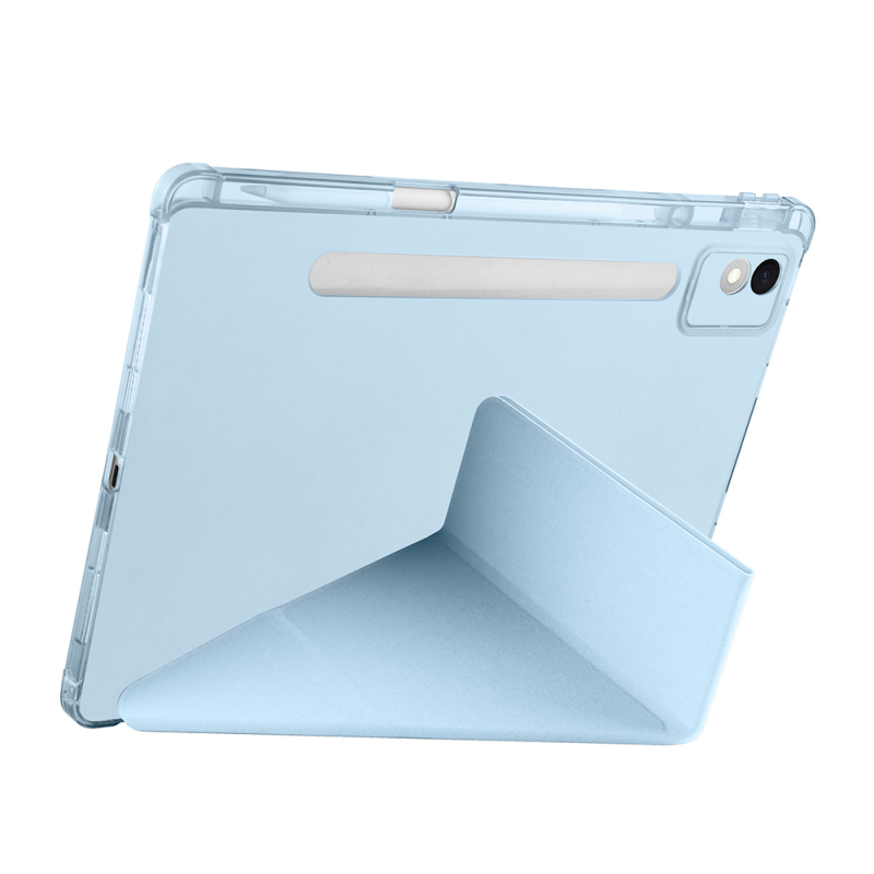 Lenovo Idea Tab Pro 12.7 TB-373FU Kılıf Zore Tri Folding Kalem Bölmeli Standlı Kılıf - 36