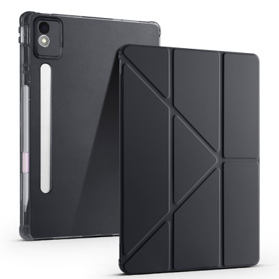 Lenovo Idea Tab Pro 12.7 TB-373FU Kılıf Zore Tri Folding Kalem Bölmeli Standlı Kılıf - 3
