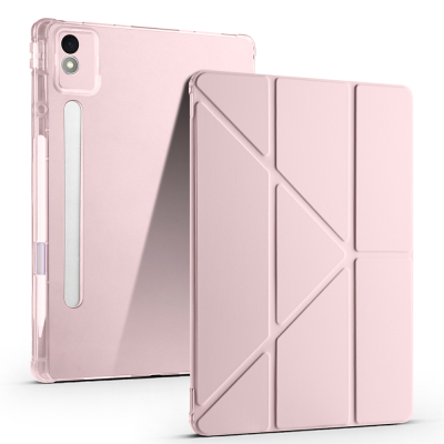 Lenovo Idea Tab Pro 12.7 TB-373FU Kılıf Zore Tri Folding Kalem Bölmeli Standlı Kılıf - 2