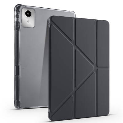 Lenovo M11 TB-330FU Case Zore Tri Folding Stand Pen Compartment Case - 4