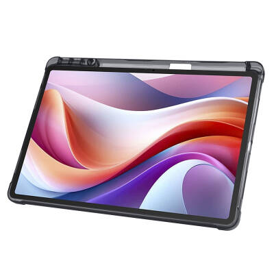Lenovo M11 TB-330FU Case Zore Tri Folding Stand Pen Compartment Case - 18