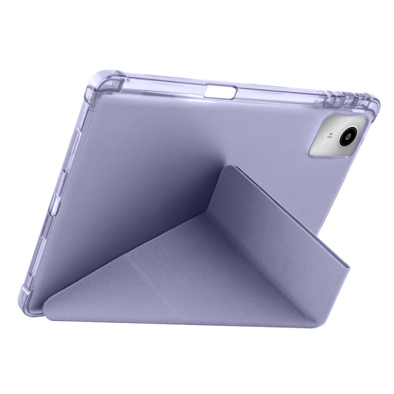 Lenovo M11 TB-330FU Case Zore Tri Folding Stand Pen Compartment Case - 48