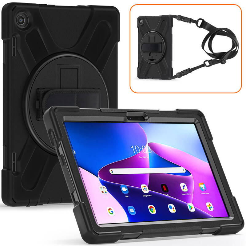 Lenovo Tab M10 TB-328F 3. Jenerasyon Zore Defender Tablet Silikon - 9