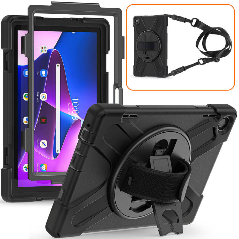 Lenovo Tab M10 TB-328F 3. Jenerasyon Zore Defender Tablet Silikon - 11