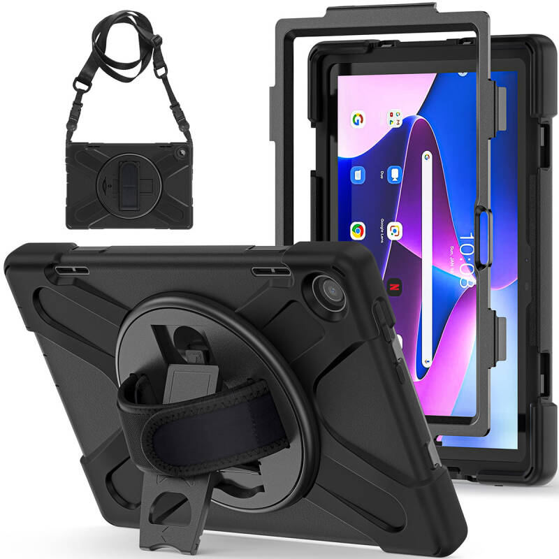 Lenovo Tab M10 TB-328F 3. Jenerasyon Zore Defender Tablet Silikon - 12