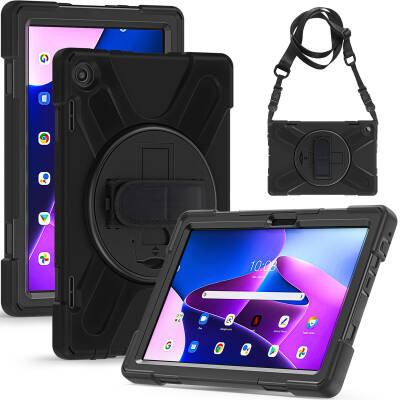 Lenovo Tab M10 TB-328F 3. Jenerasyon Zore Defender Tablet Silikon - 13